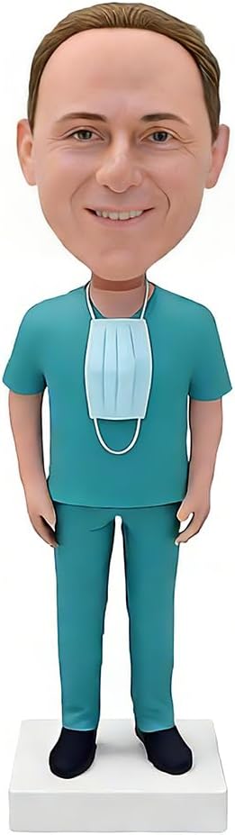 Surgeon Custom Bobblehead, Full Customized Doctor Sculpture, Personalized Handmade Bobbleheads Figurine,Based on Your Photo,6"-10"