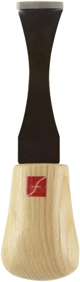 Flexcut Palm Back Bent Gouge, High Carbon Steel, Solid Ash Handle, 7/8 Inch (FR754)