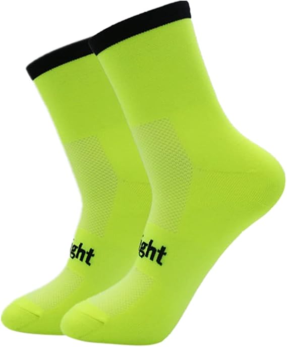Moisturewicking Cycle Socks Bike Socks for Men Women Sports Training Size 7-12