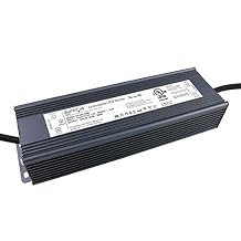 24V 300W Dimmable CV DC LED Driver Transformer UL Approved AC to DC 110V to 277V Input for LED Light, Compatible with Most dimmers, Waterproof IP67
