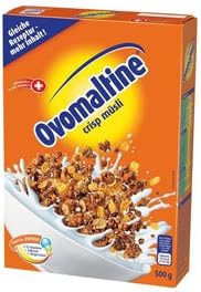 Ovomaltine Crisp cereals, cereal mixed with Ovaltine - 500g - 4x