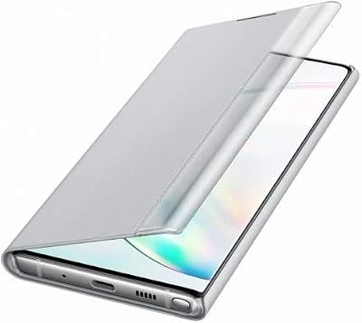 Samsung Original Galaxy Note 10 Clear View Cover Case - Silver