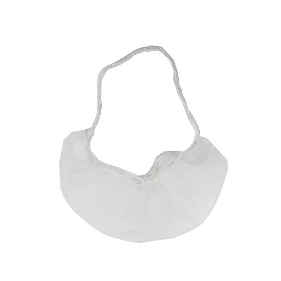 Fine Mesh Beard Net Stockinet Beard Cover | Breathable, Durable | 1,000 Count [WHITE | 18" | 21"] (18 Inch, White (1000 Count))