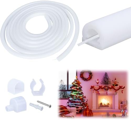 Muzata 16.5FT/5M Silicone LED Channel IP67 Waterproof Flexible Bendable Diffuser Channel fit Neon LED Strips Width up to 11MM USC2 5M