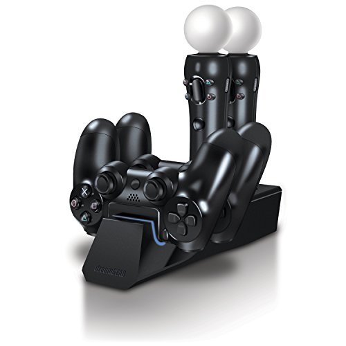 dreamGEAR Quad Dock VR Compact Charge Dock Black
