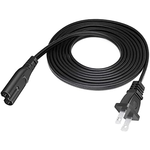 15FT Premium 2-Prong Replacement AC Power Cable Compatible for Sony PlayStation PS1 SCPH-9001 Game Console