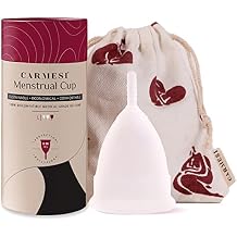 Carmesi Silicone Cup - Large | Includes Carrying Pouch | Easy Insertion & Removal | Comfortably Wear for 8 Hours | Soft Reusable Cup | Rash-Free & Odor-Free