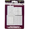 Magic Slider 48-Piece Clear Bumper Pad Value Pack | Protect Floors & Furniture from Scratches | Self-Adhesive Rubber Pads for Home & Office Use(Pack of 1)