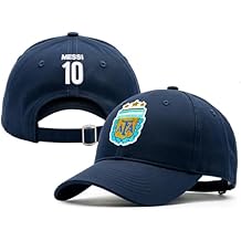 Officially Licensed Argentina AFA Messi #10 Baseball Cap Adjustable Buckle Strap Embroidered AFA Crest & Messi #10 Back