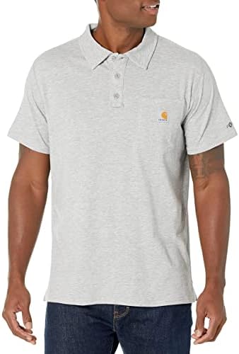 Carhartt Mens Force Relaxed Fit Midweight Short-Sleeve Pocket Polo