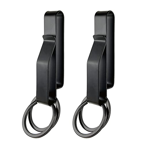 Duty Belt Key Holder, Tactical Stealth Key Ring, Stainless Steel Tactical Key Holders, Belt Key Clip for Police Fire Agencies