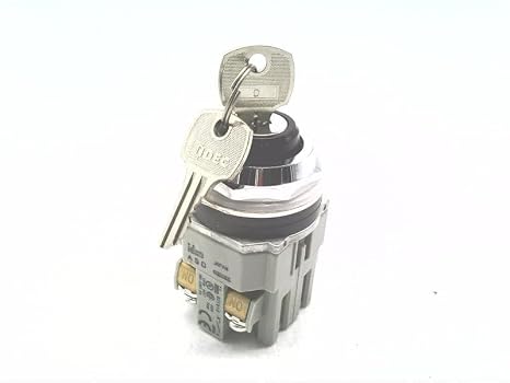 IDEC ASD2K11N 1 NO - 1 NC Contacts, 2 Position, 30 MM Diameter, Key Operator, MAINTAINED, Non-Illuminated, SELECTOR Switch, TWND Series