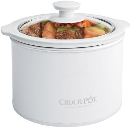 Crock-Pot 1-1/2-Quart Round Manual Slow Cooker, White (SCR151-WG) | Exclusive
