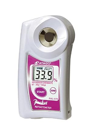 Atago 4467 PAL-67S Digital Hand-Held Pocket Chemical Product Ingredient Refractometer, Special Scale for Potassium Chromate