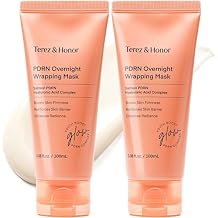 TEREZ & HONOR PDRN Overnight Wrapping Peel Off Facial Mask: Hydration & Skin Support, Salmon PDRN & Hyaluronic Acid Complex, Dermatologist Tested, Korean Skin Care 3.4 FL OZ / 100mL 2Pcs