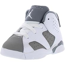 Jordan Baby Boy's 6 Retro (Infant/Toddler) White/Medium Grey/Cool Grey 9 Toddler M
