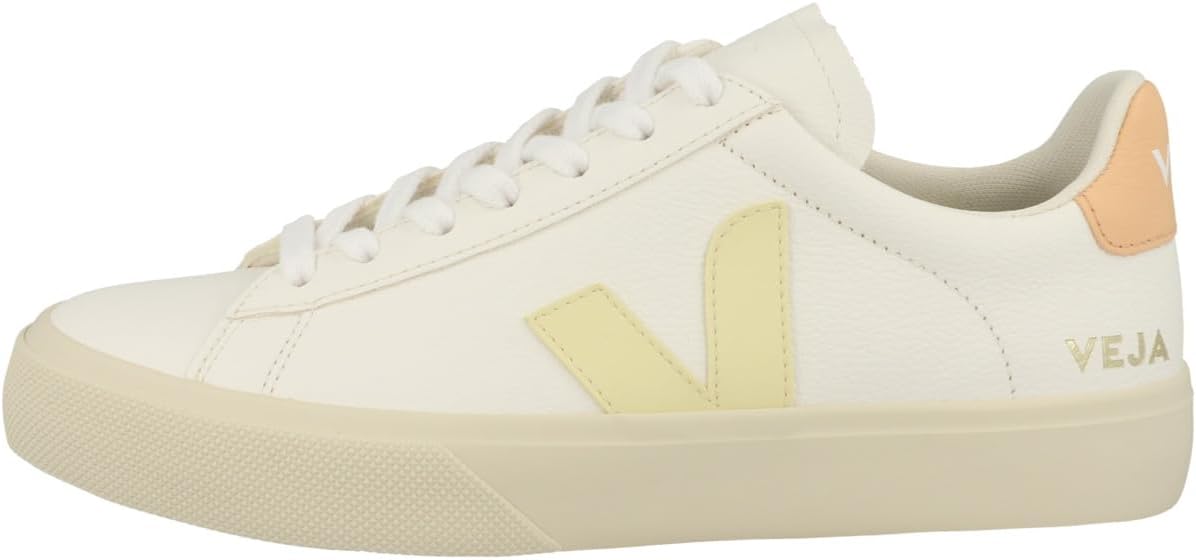 Veja Campo Men's Lace Up Chromefree Leather Trainers (Black White, 6 US)