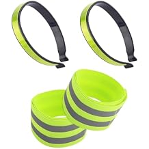 4pack Cycling Reflective Ankle Band Leg Band Portables Bicycles Leg Straps for Comfortable Long Cycling