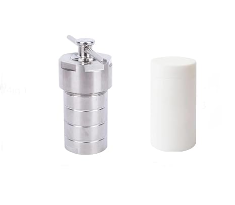 50ml Hydrothermal Autoclave Reactor, Professional 3Mpa Premium 304 Stainless Steel, 220C High Pressure Hydrothermal PTFE Hydrothermal Reactor (50ml)