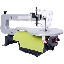 LuckyNote16-Inch Variable Speed Scroll Saw with Extra-Large Adjustable Tilting Table Ideal for Woodworking Projects and Precision Cuts
