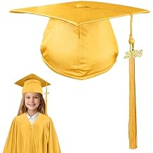 GraduationForYou Unisex Shiny Kindergarten and Preschool Graduation Cap with 2026 Tassel Year Charm for Kids