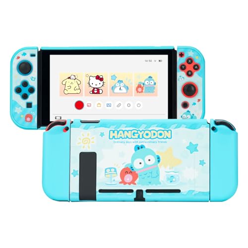 Kuitmor Protective Shell for Switch,Slim Cover Case Compatible with Switch,Anti-Scratch and Shock-Absorption Design Joy Con Cover Skins - Fish