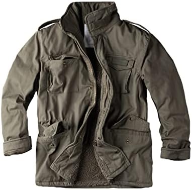 Surplus Mens Paratrooper Winter Jacket Olive Washed