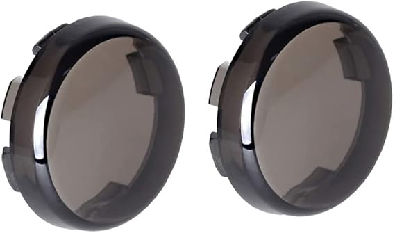 NTHREEAUTO Turn Signal Lights Lens Cover Compatible with Harley Dyna Fatboy Softail Road Glide