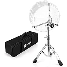 Snare Drum Stand Lightweight Double Braced Adjustable Height with Carrying Bag Fit 10" to 15" Dia Drums