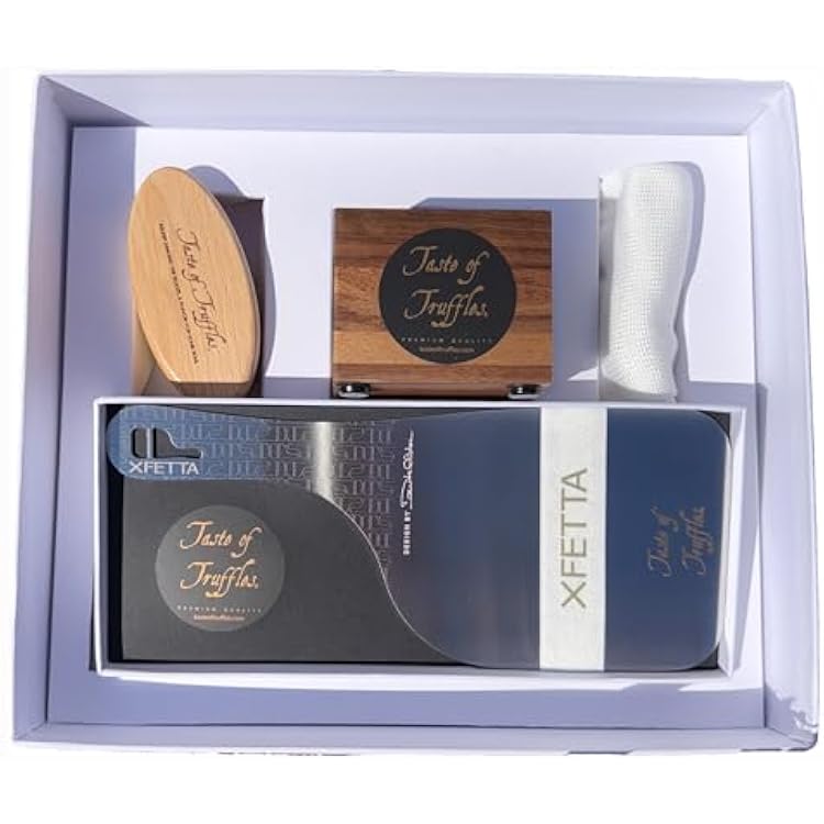 XFETTA TRUFFLE SLICER Shaver Gift Set - Mandoline Slicer in Stainless Steel Nitro-B by Taste of Truffles. Made in Italy
