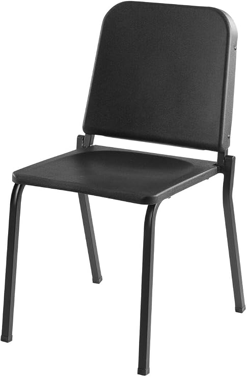 NPS 8200 Series 33.5" Modern Metal and Plastic Melody Music Chair in Black