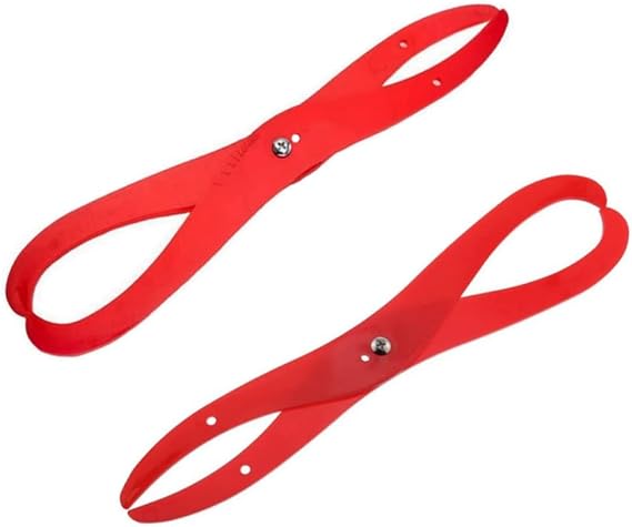 Bent Leg Caliper 6Inch Red Plastic Ceramic Measuring Clay Sculpture Shaping Pottery Tools,2Pcs