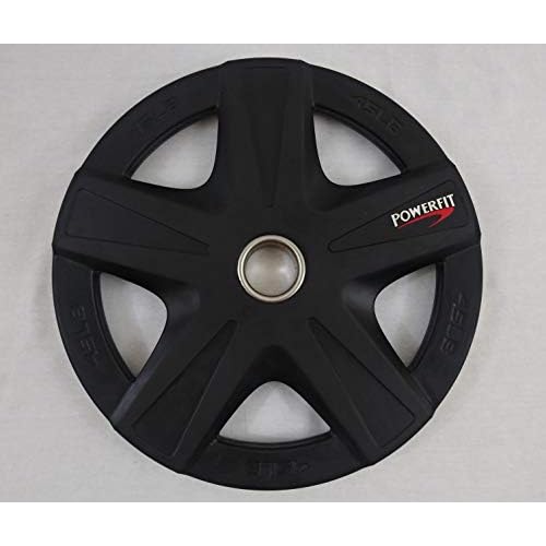 PowerFit Rubber Coated Grip Weight Plates 45