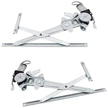 Replacement Power Window Regulator and Glass Set (Front Driver and Passenger) Fits Nissan Versa 2012-2019 1.6L I4