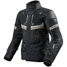 REV'IT! Men's Dominator 3 GTX Adventure Touring Motorcycle Jacket (Black - 2X-Large)