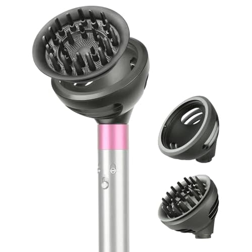 WaveCurl Diffuser attachment compatible with Dyson Airwrap Multi-Styler, two modes for Enhance Waves,Curls,Coils, match HS01 HS05 i.d. Gray