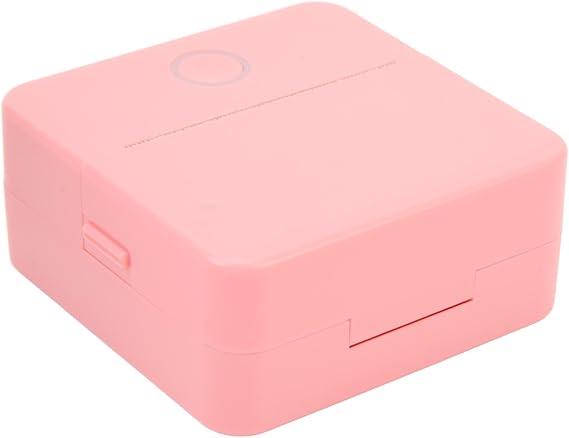 Mini Portable Thermal Printer Inkless Printer with APP for Pictures Retro Style Photos Receipts Notes Lists Label Memo QR Codes X33 (Pink)