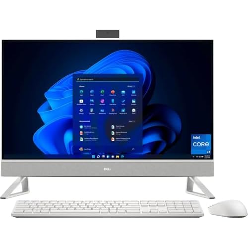 Dell Inspiron 7000 AIO Desktop, 27 FHD IPS Touchscreen, Intel i7-1255U 10-Core, NVIDIA GeForce MX550, 32GB DDR4, 1TB SSD1TB HDD, Wi-Fi 6, RJ45, 1080p  IR Camera, Win11 Pro
