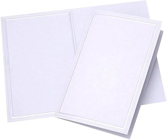 Gartner Studios Pearl White Bifold Programs for Events, Print at Home Programs, 8.5 x 11 Unfolded, 50 Count (61407) | Guide guests through your event elegantly. 50 print-at-home bifold programs with a pearl white border, 8.5"x11" unfolded.