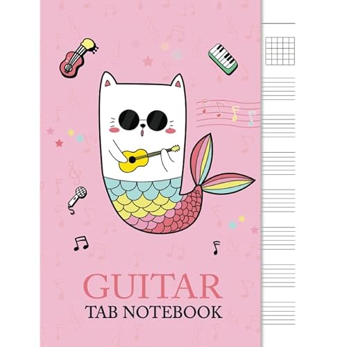 Guitar Tab Notebook: 6 String Guitar Chord and Tablature Staff Music Paper for Guitar Players, Musicians, Teachers and Students 8.5x11 - 110 Pages Guitar Manuscript Books Paperback May 1, 2020