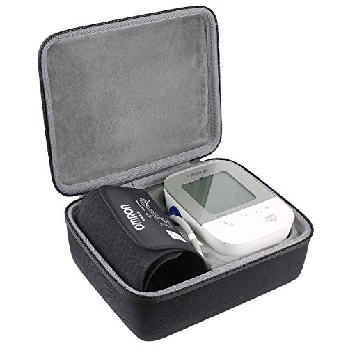 co2CREA Hard Case for OMRON Silver M4 Blood Pressure Monitor Upper Arm Cuff BP5250 BP7250 HEM-7156 HEM-7155T, Portable Travel Case Replacement