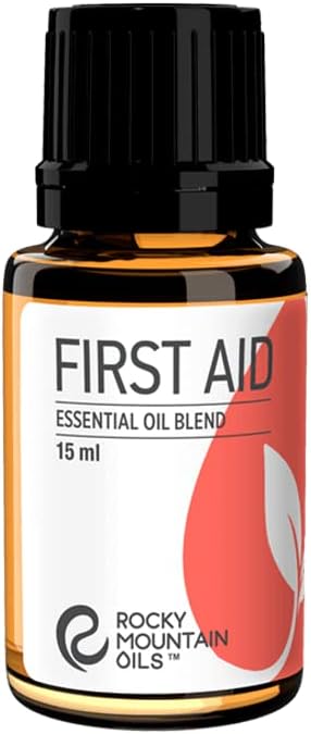 Rocky Mountain Oils - First Aid Essential Oil Blend- 15 ml - Natural Essential Oil - Aromatherapy Oils for Diffuser and Topical - Relaxing Essential Oils