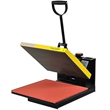Fancierstudio Power Heat Press 15-by-15-Inch Digital Sublimation Heat Press, Black and Yellow