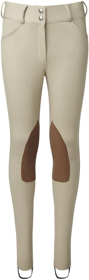 Dover Saddlery Girls' Wellesley Competition Jodhpur, Color: Tan, Size: 12