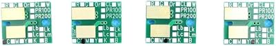6 Colors 1000ML LUS 190 Chip Compatible with Printer Models UJV100-160 for Part Number LUS190 Works with Ink Bottle Chip C M Y K W CLLUS190-Y