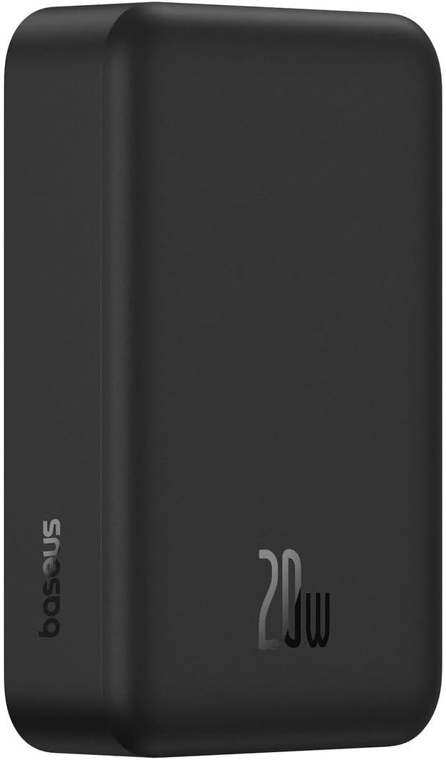 Baseus EnerFill FM41 Mini Manyetik Powerbank 20.000 mAh 20W - Siyah Cden Cye 20V3A 30cm siyah kablolu