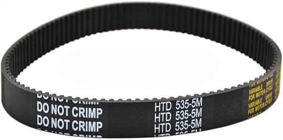 HTD-5M 180 Close Loop Pulley Timing Belt 25mm Width 5mm Pitch 180mm Perimeter Black Synchronous Belt Arc-Shaped Teeth (5M-180-25mm)
