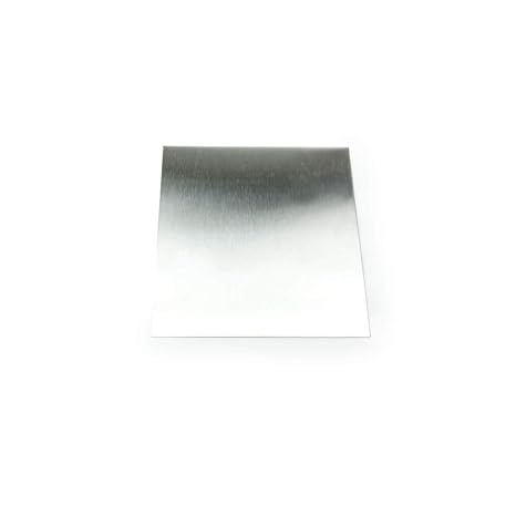 304 Stainless Steel Sheet, #4 Brushed Finish, Annealed, ASTM A240/ASME SA240, 0.024" Thickness, 24" Width, 24" Length, 24 Gauge, OnlineMetals