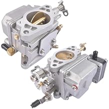 Upper Lower Marine Carburetor Assy Replacement for Yamaha 2 Stroke 20HP 25HP Outboard Engine 6L2-14301-11-00 6L2-14302-11-00