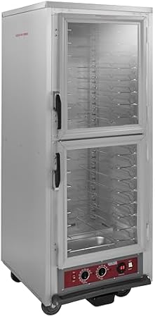 Kratos Premium Full Size Universal Insulated Commercial Holding and Proofing Cabinet, Holds Sheet Pans and Food Pans, Clear Dutch Door, 120V, 2000W (28W-237)